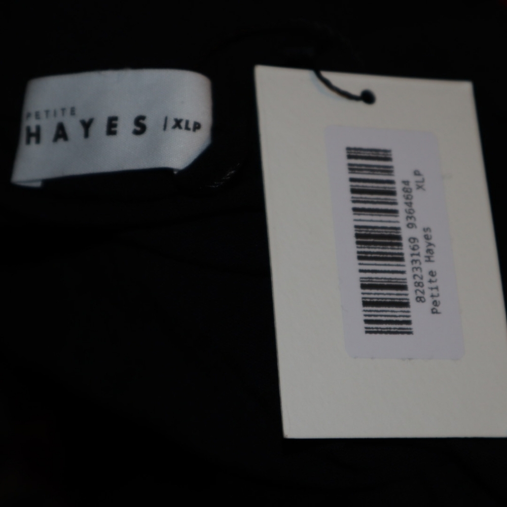 Hayes Sleeveless Jumpsuit Black Size XL Petite Short Story - Picture 11 of 12